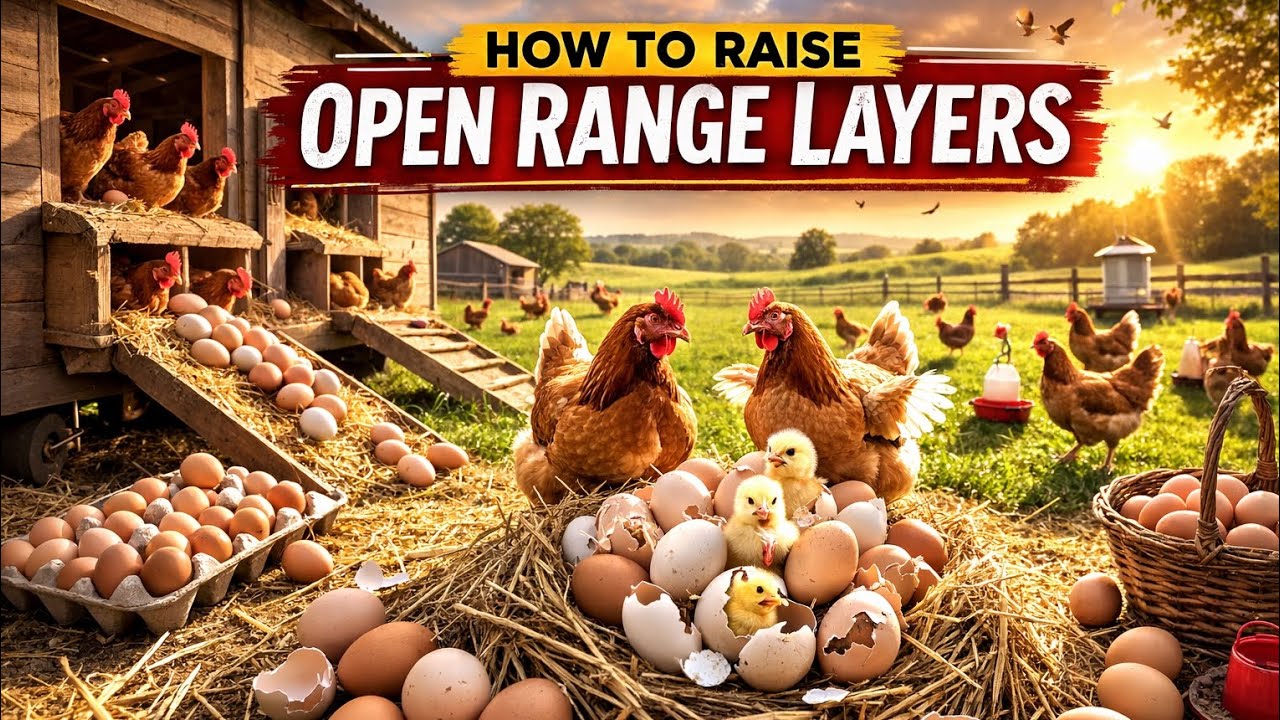 How to Raise Open Range Layers Chicken,Harvesting eggs and Feeding chicken