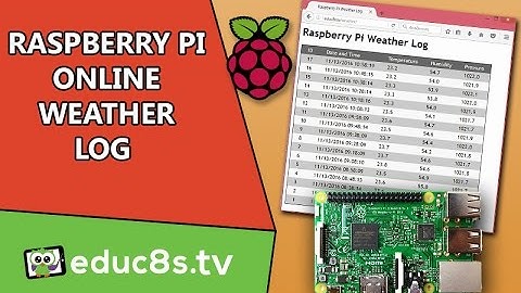 Raspberry Pi Project: Online Weather Data Log with MySQL and PHP with Sense Hat.