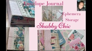 Shabby Chic Envelope Journal/Ephemera Storage Flip-Through