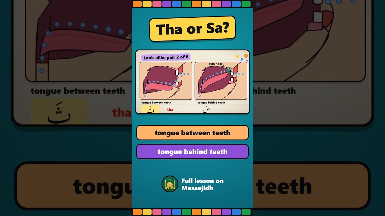 Tha or Sa? Hear the difference in Arabic #Shorts