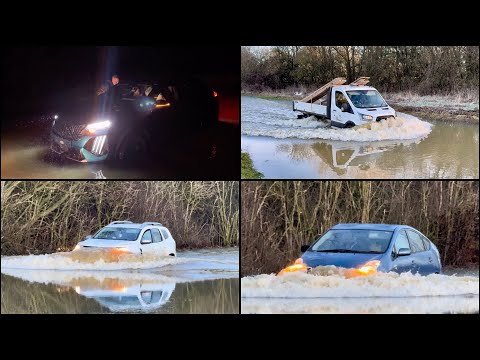 Mobility Car Gets drowned And Make Awful Hydrolock Noises! | Leicestershire Flooding | Part 26￼ 