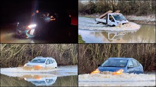 Mobility Car Gets Drowned And Make Awful Hydrolock Noises Leicestershire Flooding Part 26