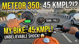 50km Meteor 350 Mileage Test – Shocked!