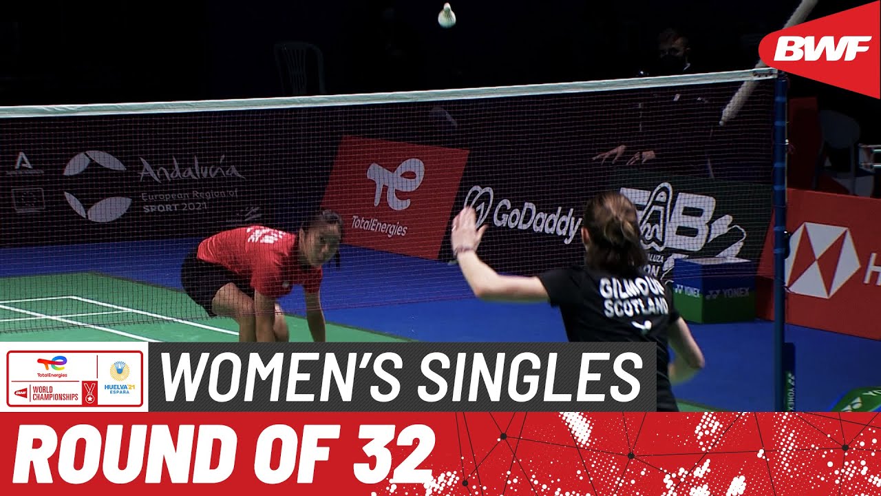 TotalEnergies BWF World Championships 2021 Yeo Jia Min (SGP) 15 vs Kirsty Gilmour (SCO) R32