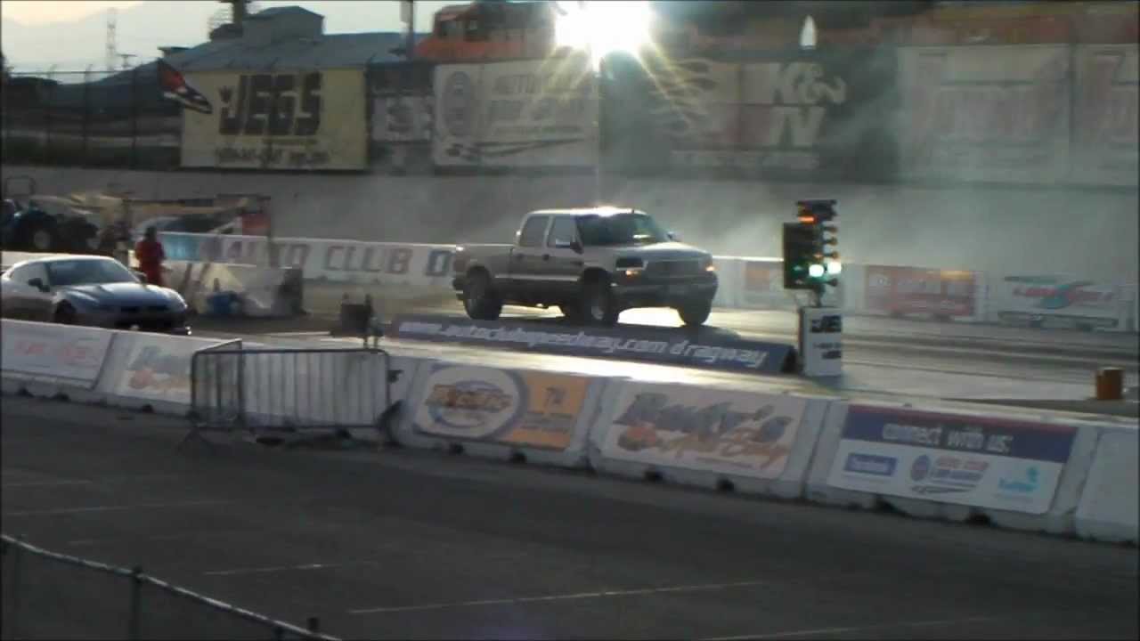 Racing Nissan GTR vs Duramax Diesel