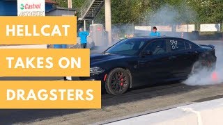 Dodge Hellcat Takes on Dragsters 2 Hellcat Charger and Hellcat Challenger
