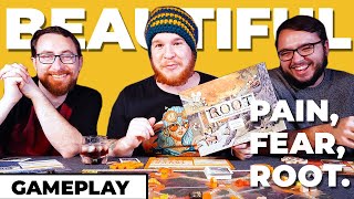 ROOT - 3 Player Gameplay with BoardGameCo and Tablenauts - Duchy, Marquise, Eyrie