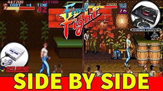 Final Fight Super Nintendo vs Mega Drive - Round 3 - Side by Side Comparison