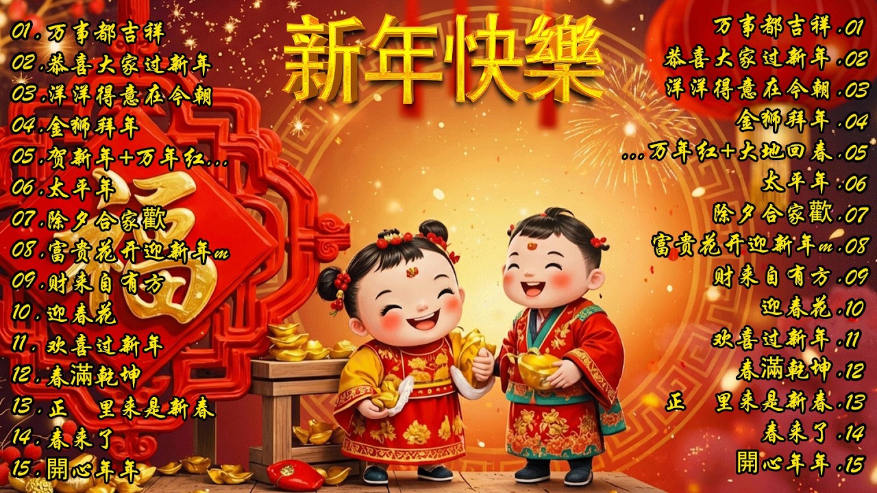 2026新年歌 💖 2026传统新年歌曲💖💖 新年最佳歌曲 2026年💖2026必聽賀歲金曲 💖 Chinese New Year Song 2026