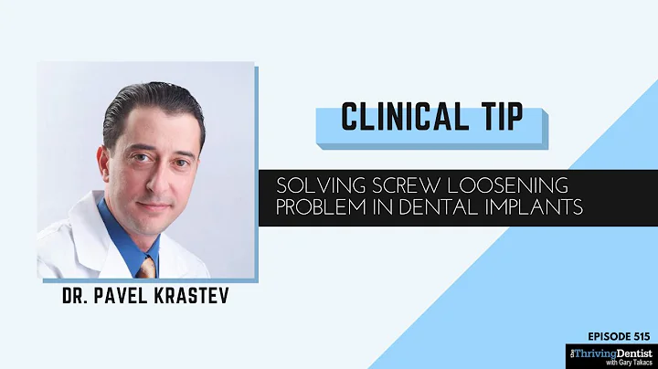 Dr. Pavel Krastev -  Solving screw loosening probl...