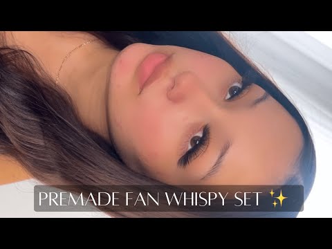 PREMADE FAN FULL SET | LASH WITH ME | LASH TUTORIAL | VEYES LASHES