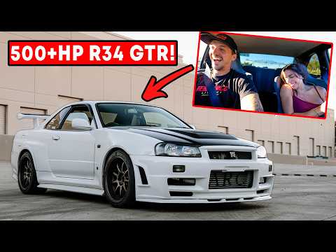 Wife's Reaction to my Fully Built 500+hp R34 GTR!