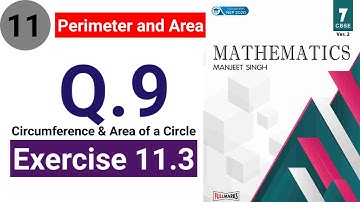 Class 7 Mathematics Manjeet Singh | Chapter 11 Perimeter & area | Exercise 11.3 question 9 solution