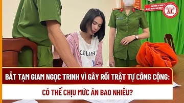 Bắt tạm giam Ngọc Trinh vì gây rối trật tự công cộng: Có thể chịu mức án bao nhiêu? | TVPL