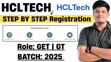 🔥HCLTech GET, GT Step By Step Registration Process | Complete Profile 100% | HCLTech 2025 Hiring