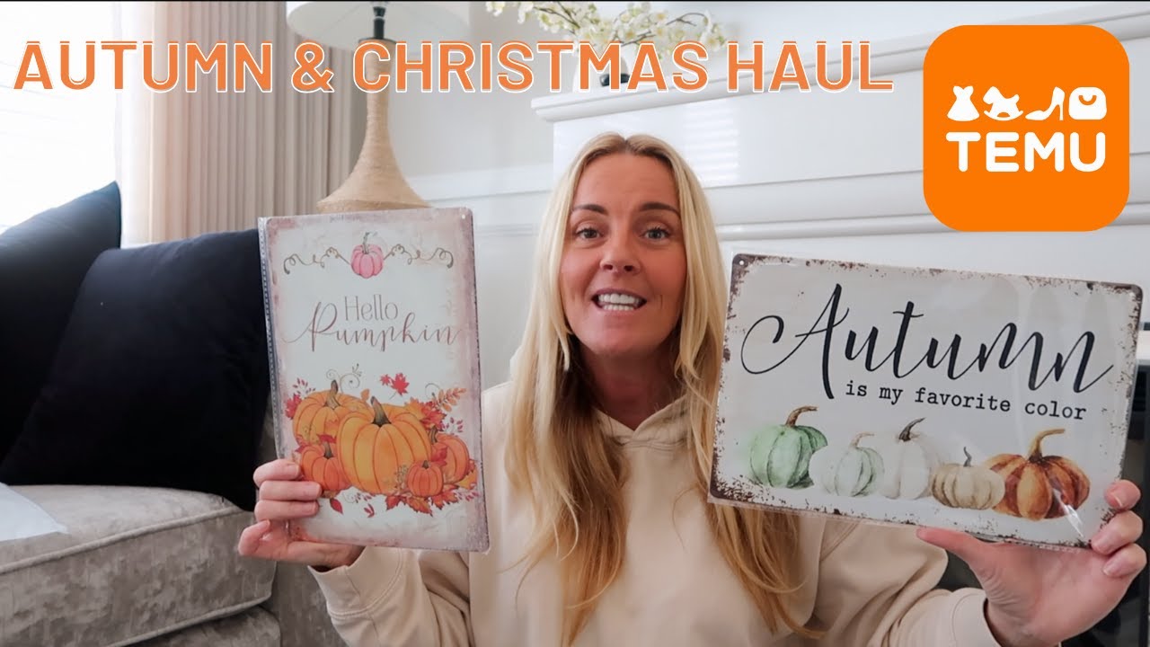 The Best Temu Autumn Christmas Halloween Homeware Haul Toni Interior 