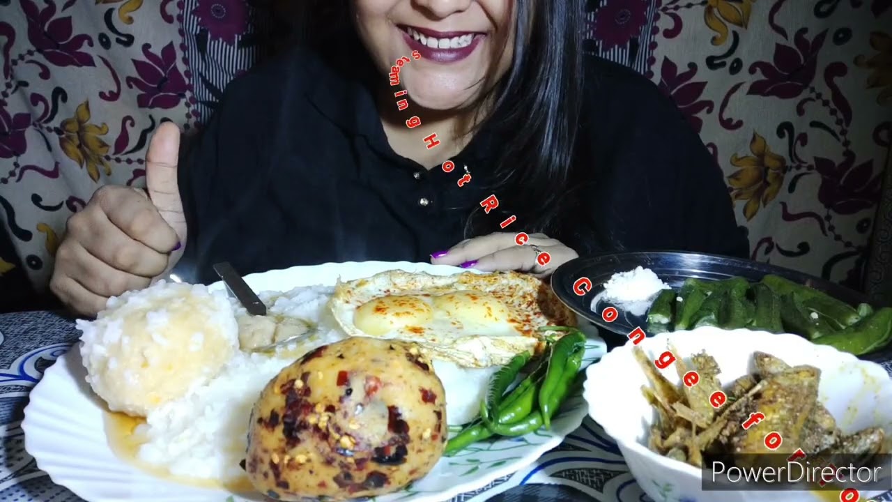 ASMR : Phena Bhat Congee Compilation | Vorta | Pouch | Fried Fish | Big Bites Mukbang Eating Show