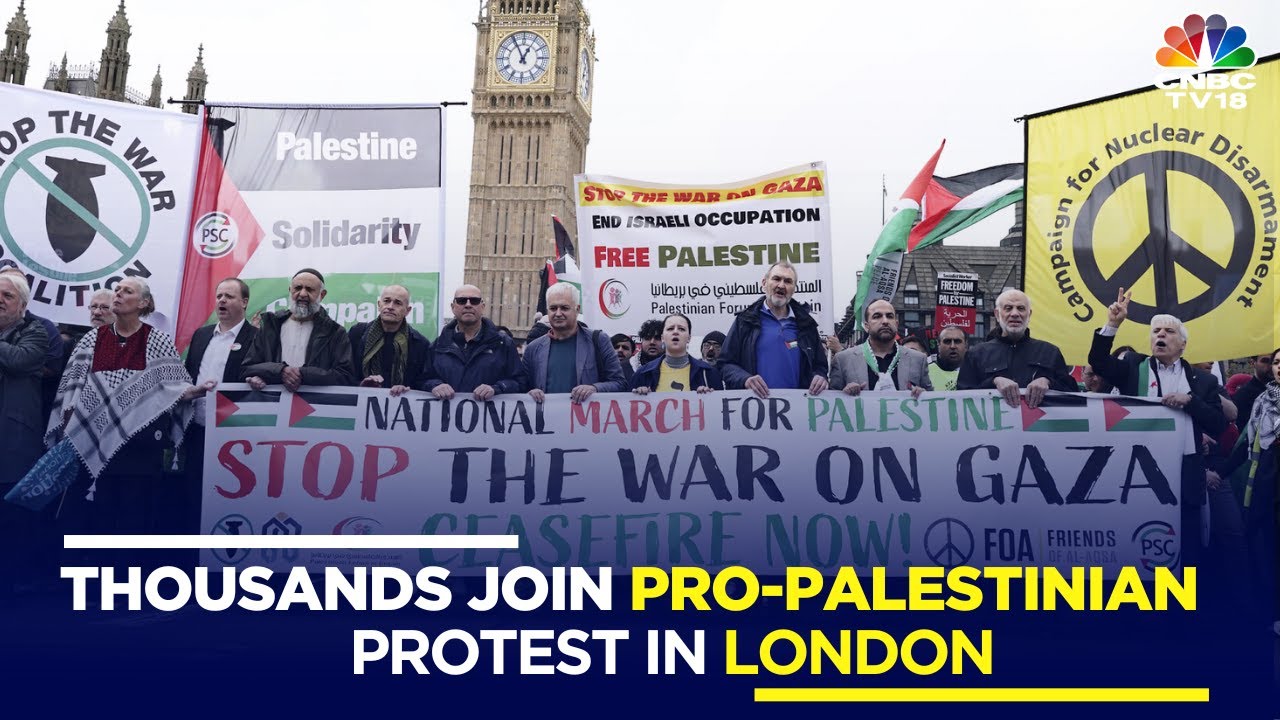 Pro-Palestinian Protest in London Sees Thousands Call for Bombing to ...
