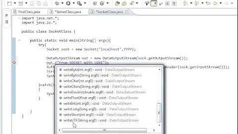 Java programming part 49 Java  Sockets 2 : DataInputStream DataOutputStream
