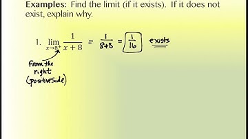 1.4 Continuity and One-Sided Limits (part 1)