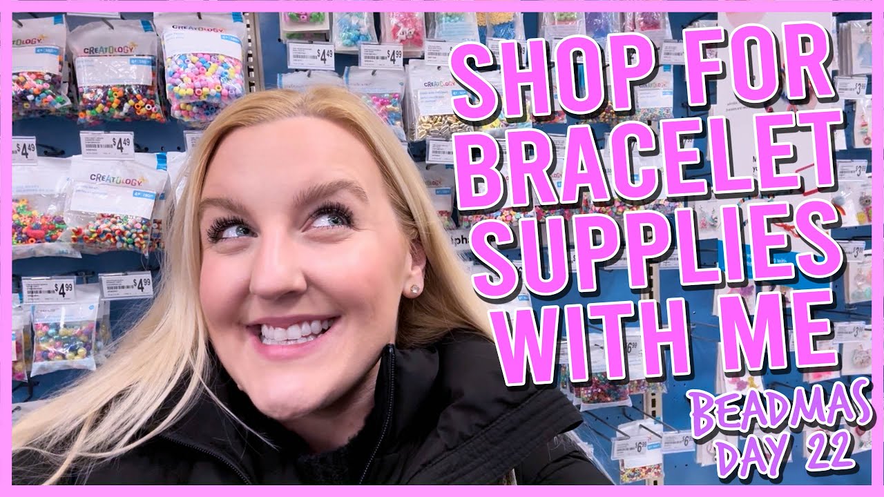 Shop With Me For Bracelet Supplies 🌲🎁 🎀 (vlogging like we're on  FaceTime) #BEADMAS Day 22 