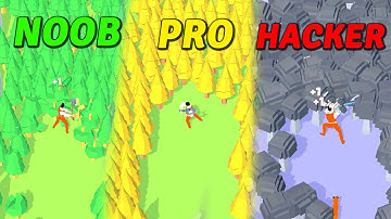NOOB vs PRO vs HACKER Idle Lumberjack  3D