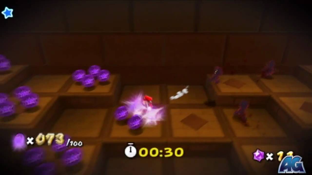 Super Mario Galaxy 2 - Puzzle Plank Galaxy - Prankster Comet - Purple Coin Shadow Vault