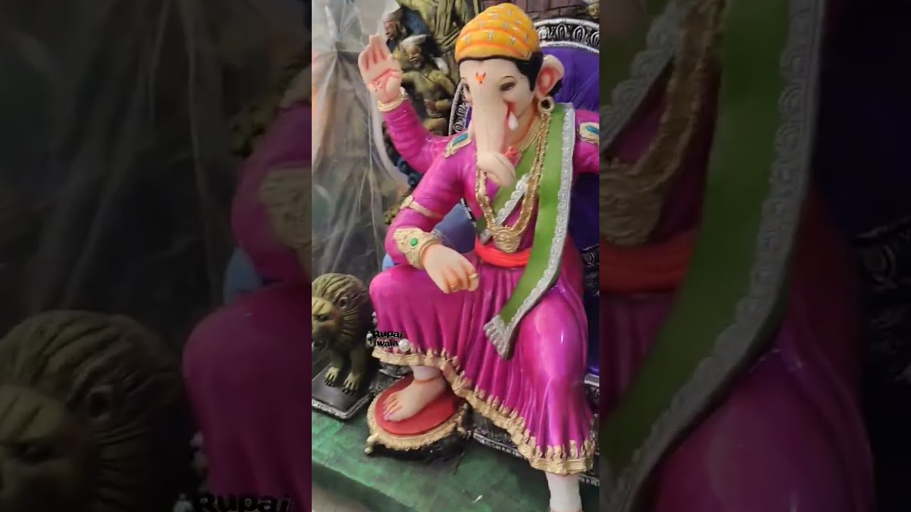 Chatrapati Shivaji Maharaj Ganesh Idol Making || Sri Ganesh Arts Ganesh Idols 2023 || Vinay Kanna