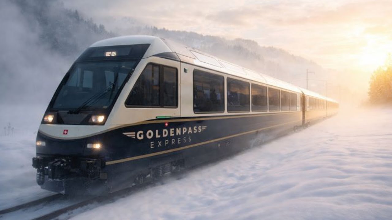Iconic GoldenPass Express in Winter — 82 Minutes of Pure Slow TV Train Travel | Switzerland I 4K HDR