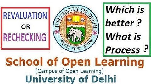 कैसे होता है SOL में REVALUATION या RECHECKING ?  how to apply for revaluation/rechecking in sol