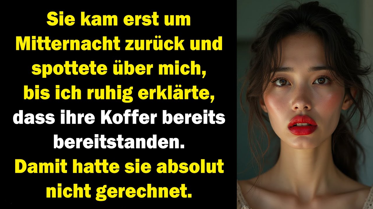 Sie kam um Mitternacht heim – und fand ihre gepackten Koffer an der Tür