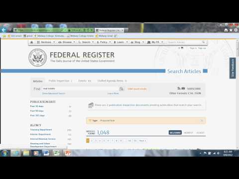 What is the Federal Register?