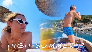 High Summer | Toroni Beach | Paradise in Greece part 2 swimming & snorkeling 4k