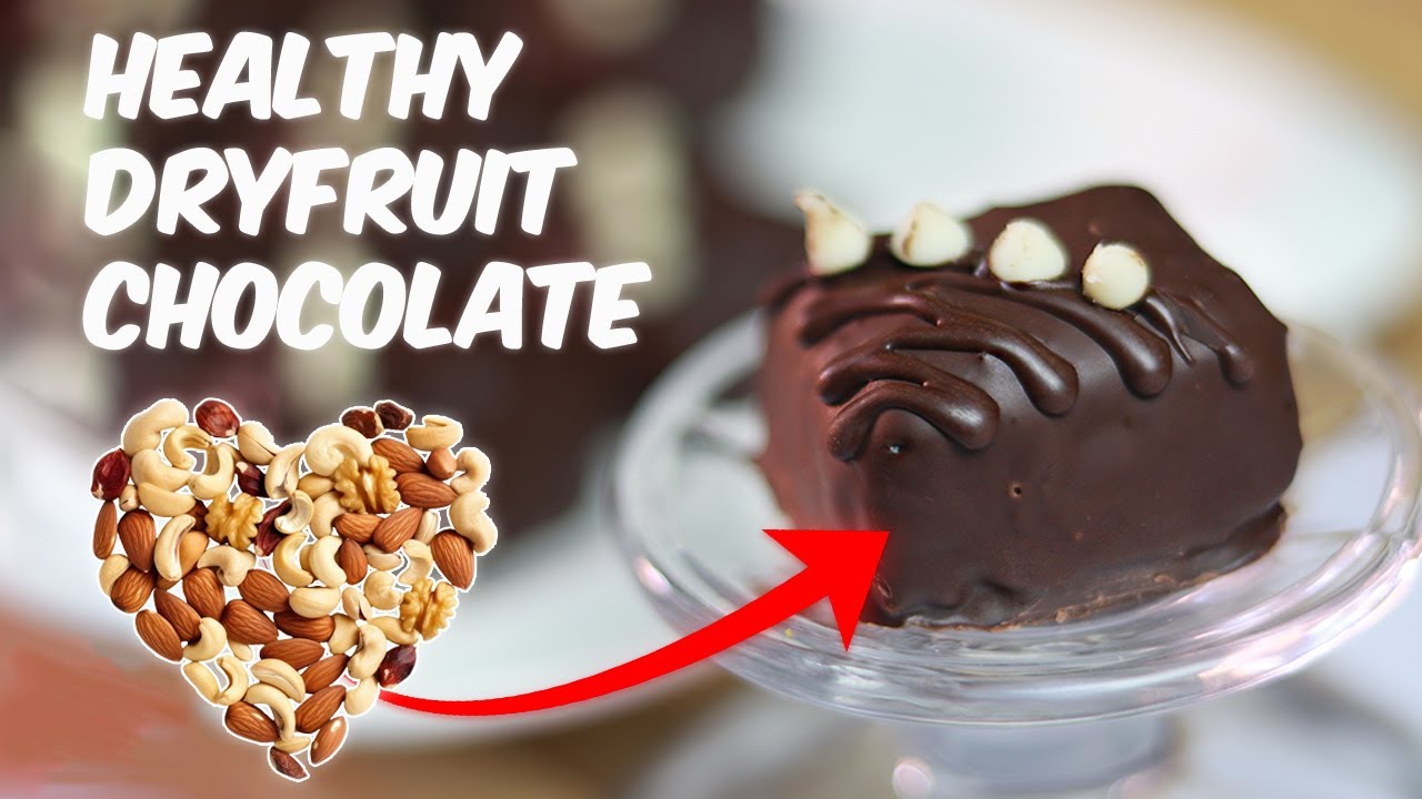 Healthy Dry fruit Chocolate Easy to Make | #manishacookingdiaryasmr
