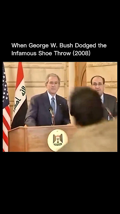When George W. Bush Dodged the Infamous Shoe Throw (2003)