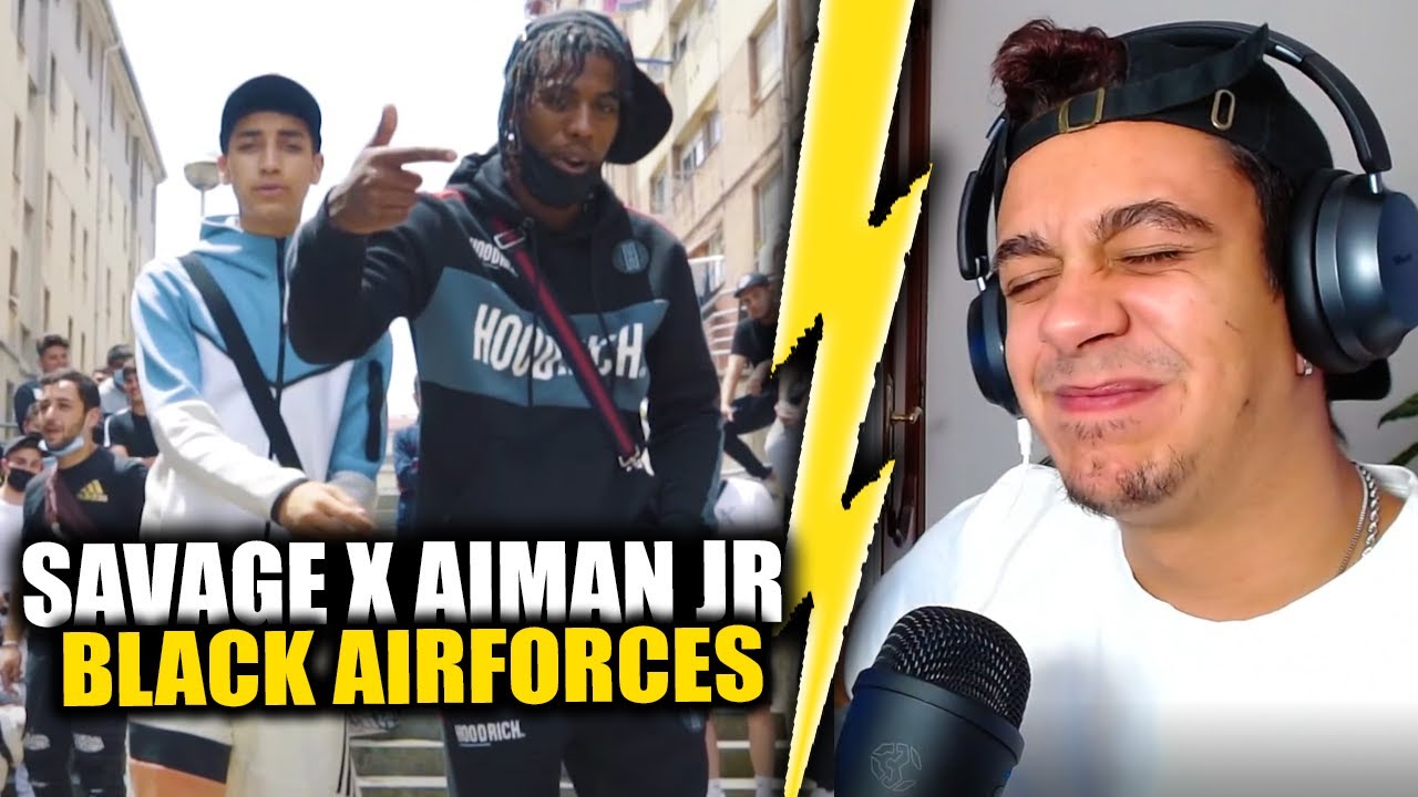 (REACCIÓN) Savage x Aiman JR - Black Airforces 🥷🏾🥷🏼 [MUSIC VIDEO] Prod By Pache