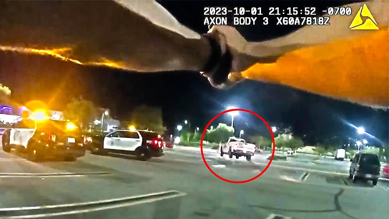 Police Open Fire as Suspect Tries to Escape ( police bodycam video)