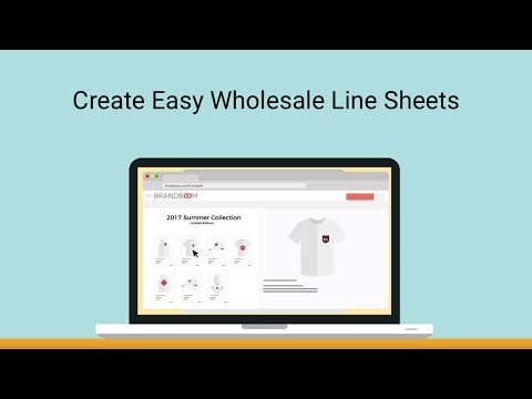 Create Easy Wholesale Line Sheets with Brandboom