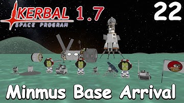 Minmus Mini Surface Base - KSP 1.7 - Science Game - Let