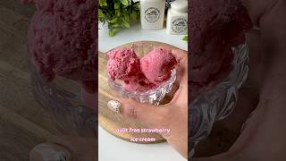 3 ingredient Healthy Strawberry IceCream🍓🍦 #icecream #strawberry #healthyrecipes #healthyicecream