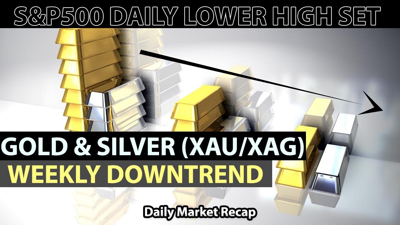 SP500 DAILY LOWER HIGH GOLD SILVER WEEKLY DOWNTREND STOCKS SELL Sp500 daily lower high gold silver weekly downtrend stocks sell