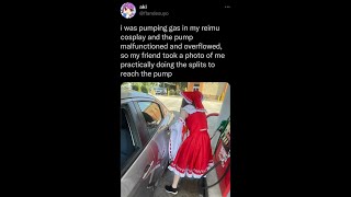 Reimu In The Gas Station