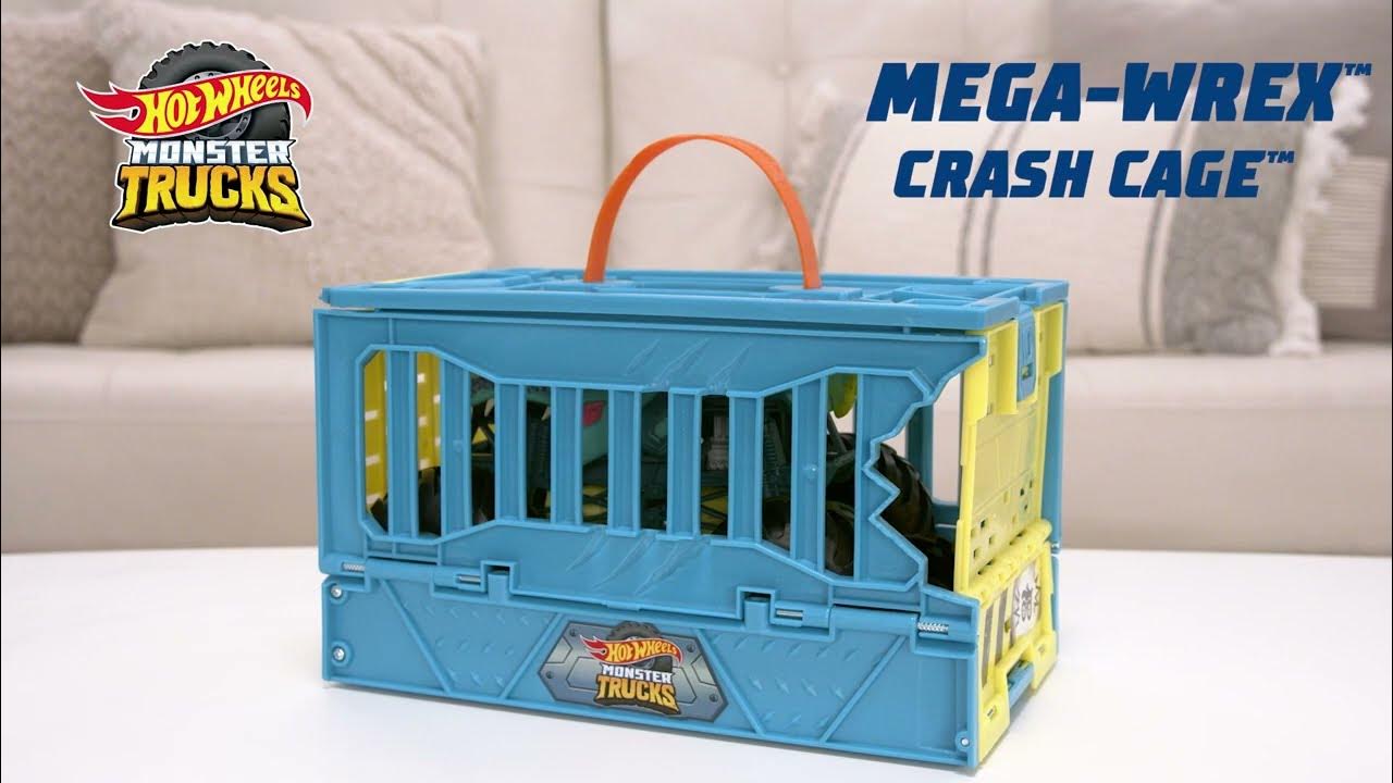 Hot Wheels Monster Trucks Mega-Wrex Crash Cage Playset