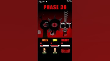 HP Bar Oren Sun Raddy in 1 - 1000 Phase #sprunki  #incredibox
