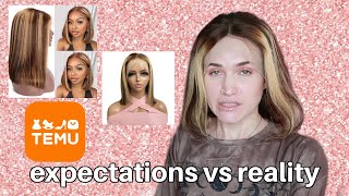 Trying cheap temu wigs (UNSPONSORED)