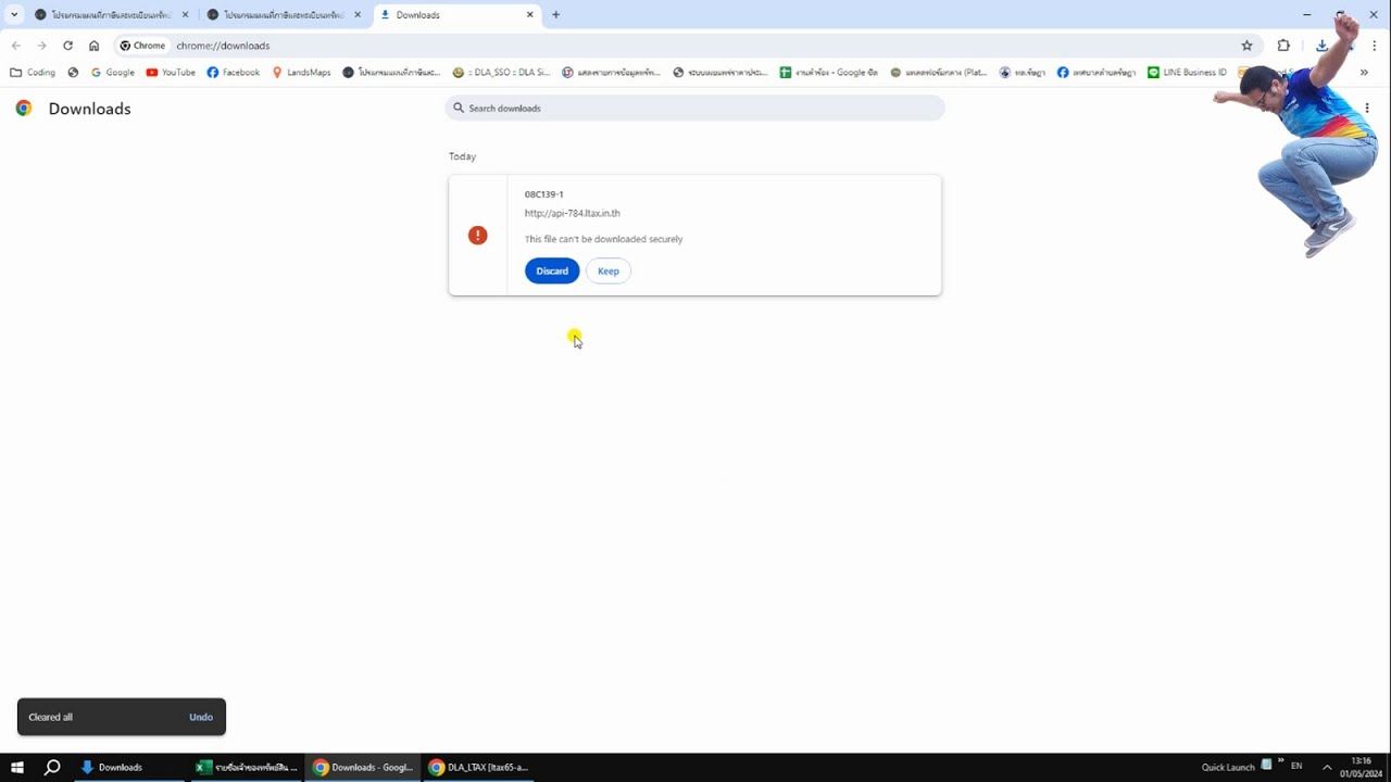 Allow insecure content in chrome for easier download file through