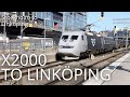 TRAIN DRIVER'S VIEW: X2000 to Linköping (Stockholm-Linköping)