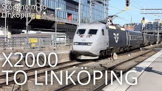 TRAIN DRIVER'S VIEW: X2000 to Linköping (Stockholm-Linköping)