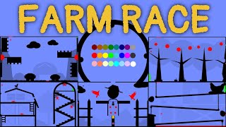 24 Marble Race EP. 21: Farm Race (by Algodoo)