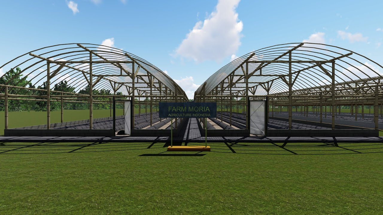 Grenhouse Bambu dan besi